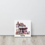Pink House Canvas