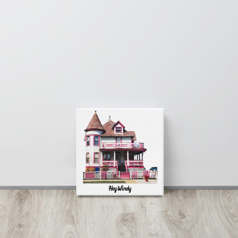Pink House Canvas