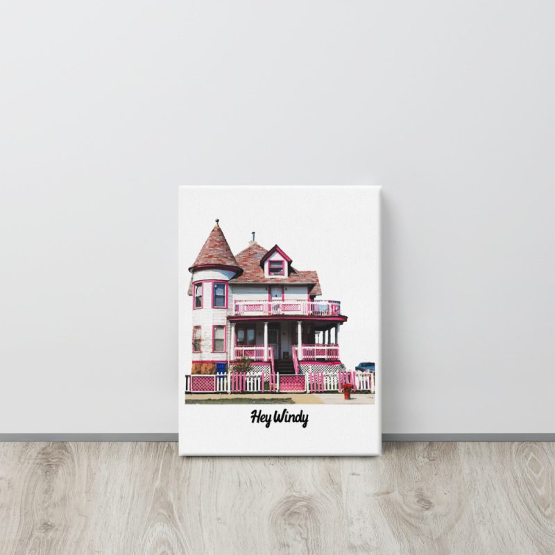 Pink House Canvas - Image 2