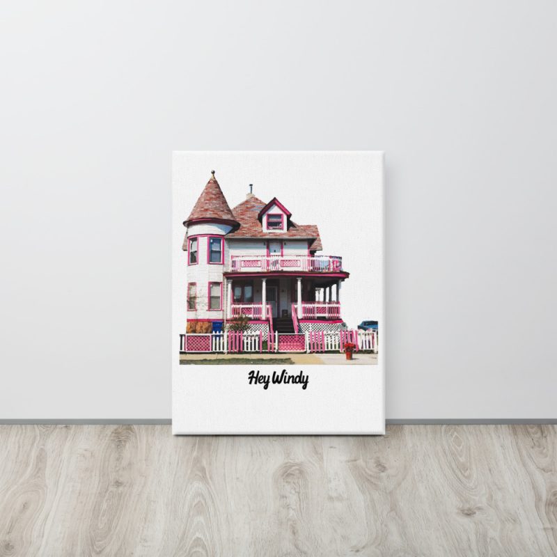 Pink House Canvas - Image 5