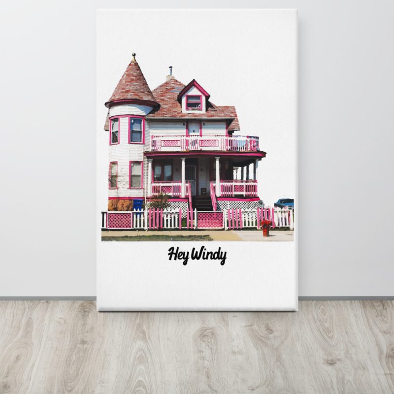 Pink House Canvas - Image 6