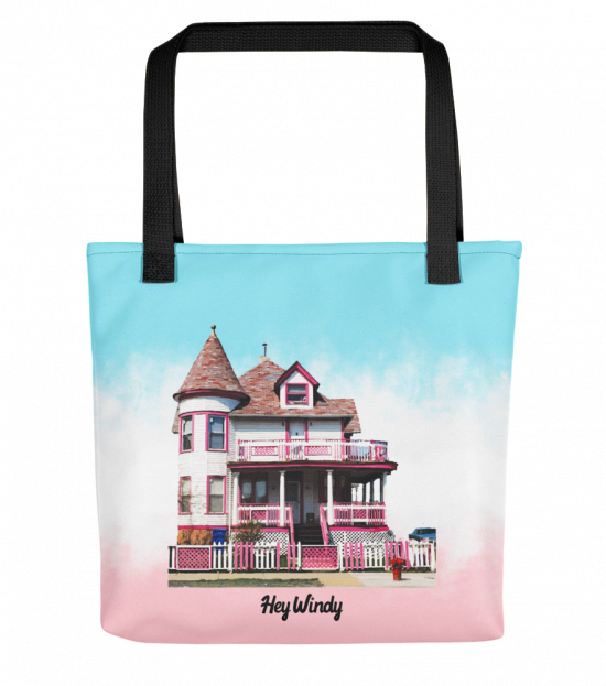 Pink House Tote bag