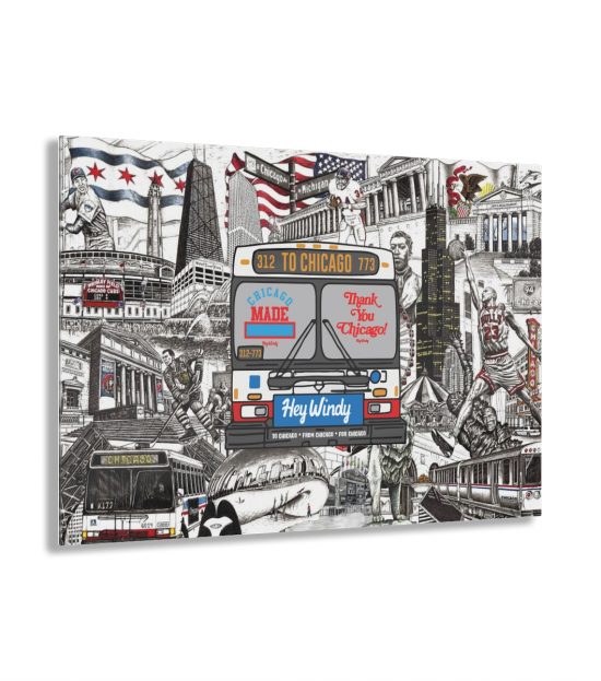 To Chicago Acrylic Print